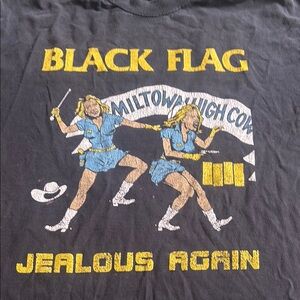 Vintage Black and Yellow Short Sleeve Tee